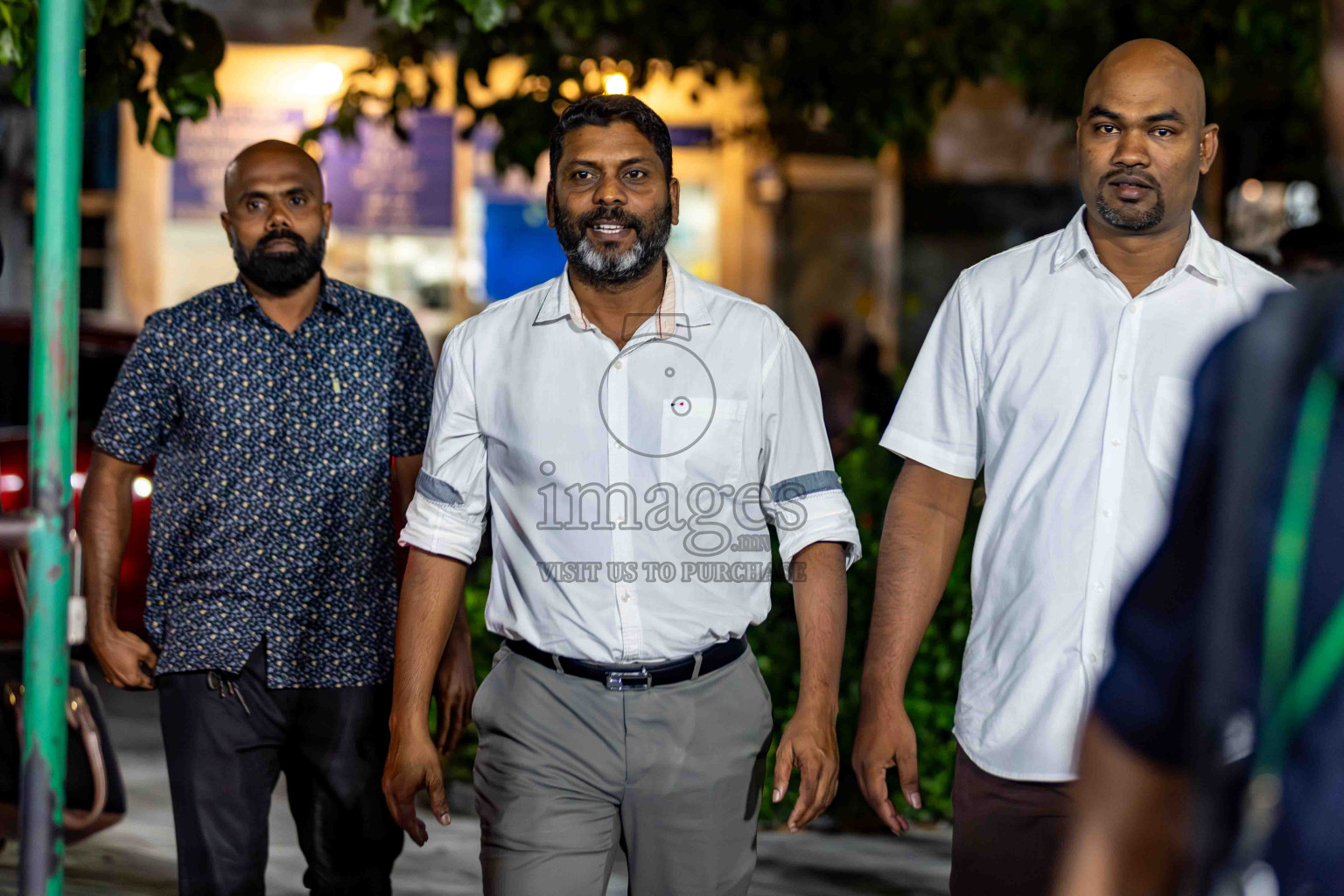 L. Gan VS B. Eydhafushi in the Finals of Golden Futsal Challenge 2024 which was held on Thursday, 7th March 2024, in Hulhumale', Maldives. 
Photos: Hassan Simah / images.mv