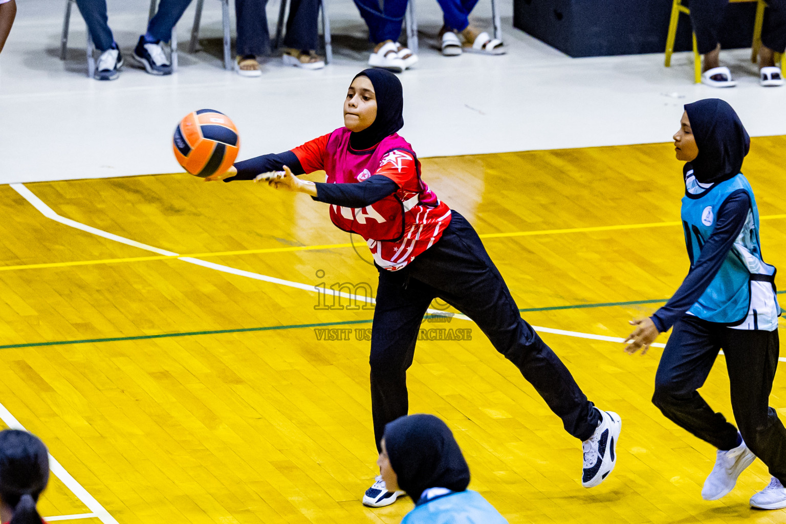 Day 14 of 25th Inter-School Netball Tournament was held in Social Center at Male', Maldives on Sunday, 25th August 2024. Photos: Nausham Waheed / images.mv