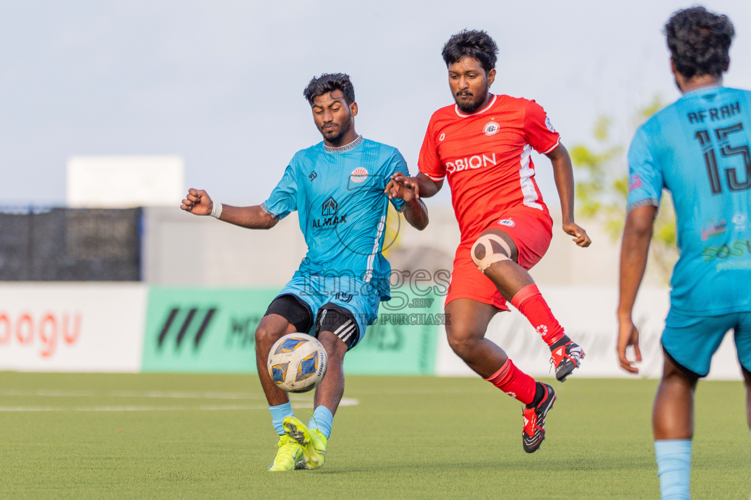 Semi Finals Match 01 Irumathi FC VS CC Sports Club in Day 7 of Eydhafushi Cup 2025 held in Eydhafushi Football Stadium at B. Eydhafushi, Maldives on Friday, 12th September 2025. Photos: Arif Rasheed / images.mv