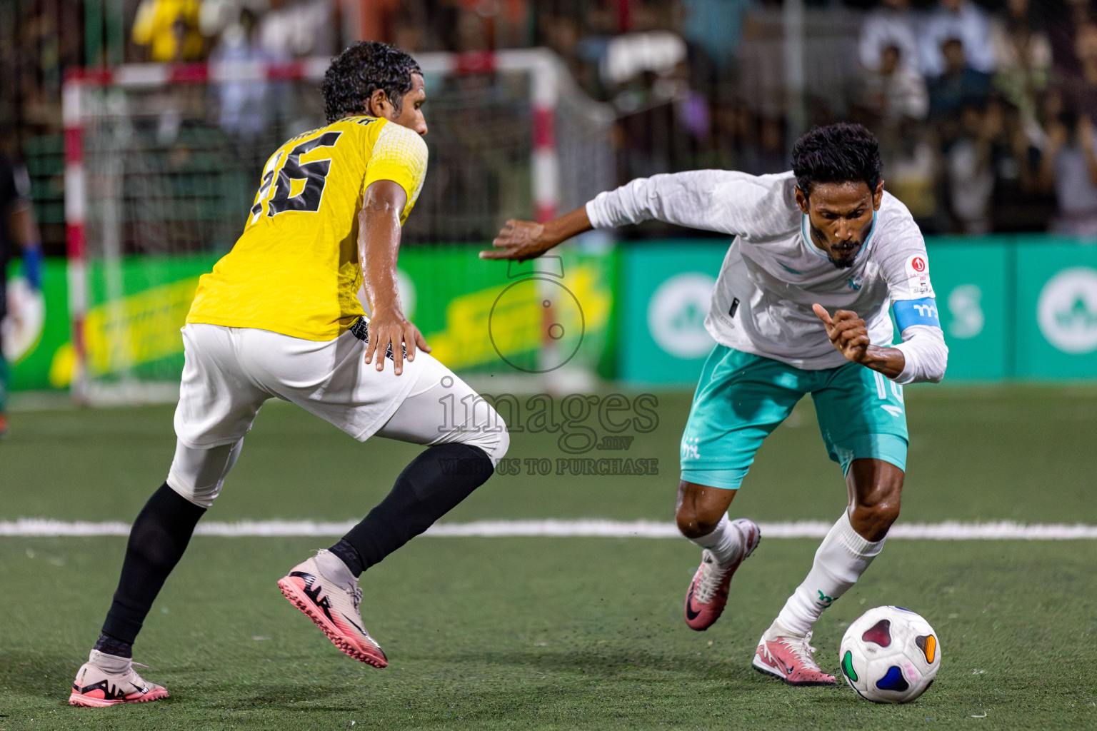 RRC vs MPL in the Semi Finals of Club Maldives Cup 2024 held in Rehendi Futsal Ground, Hulhumale', Maldives on Monday, 14th October 2024. 
Photos: Hassan Simah / images.mv