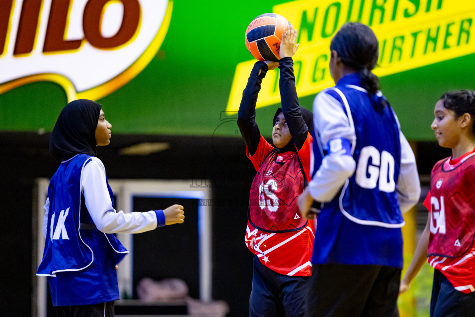 Day 2 of 25th Inter-School Netball Tournament was held in Social Center at Male', Maldives on Saturday, 10th August 2024. Photos: Nausham Waheed / images.mv