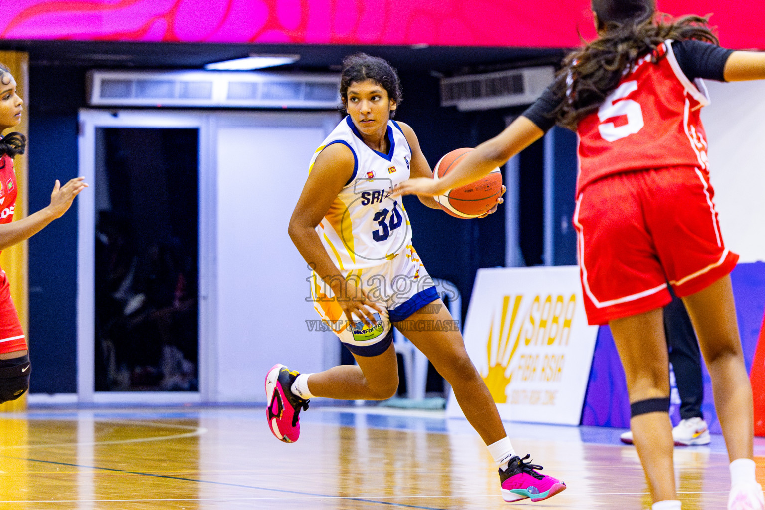 Maldives vs SriLanka in Day 2 of Under 16 Woman's Asian Cup SABA Qualifiers 2025 was held in Social Center, Male', Maldives on Friday, 13th June 2025. Photos: Nausham Waheed / images.mv