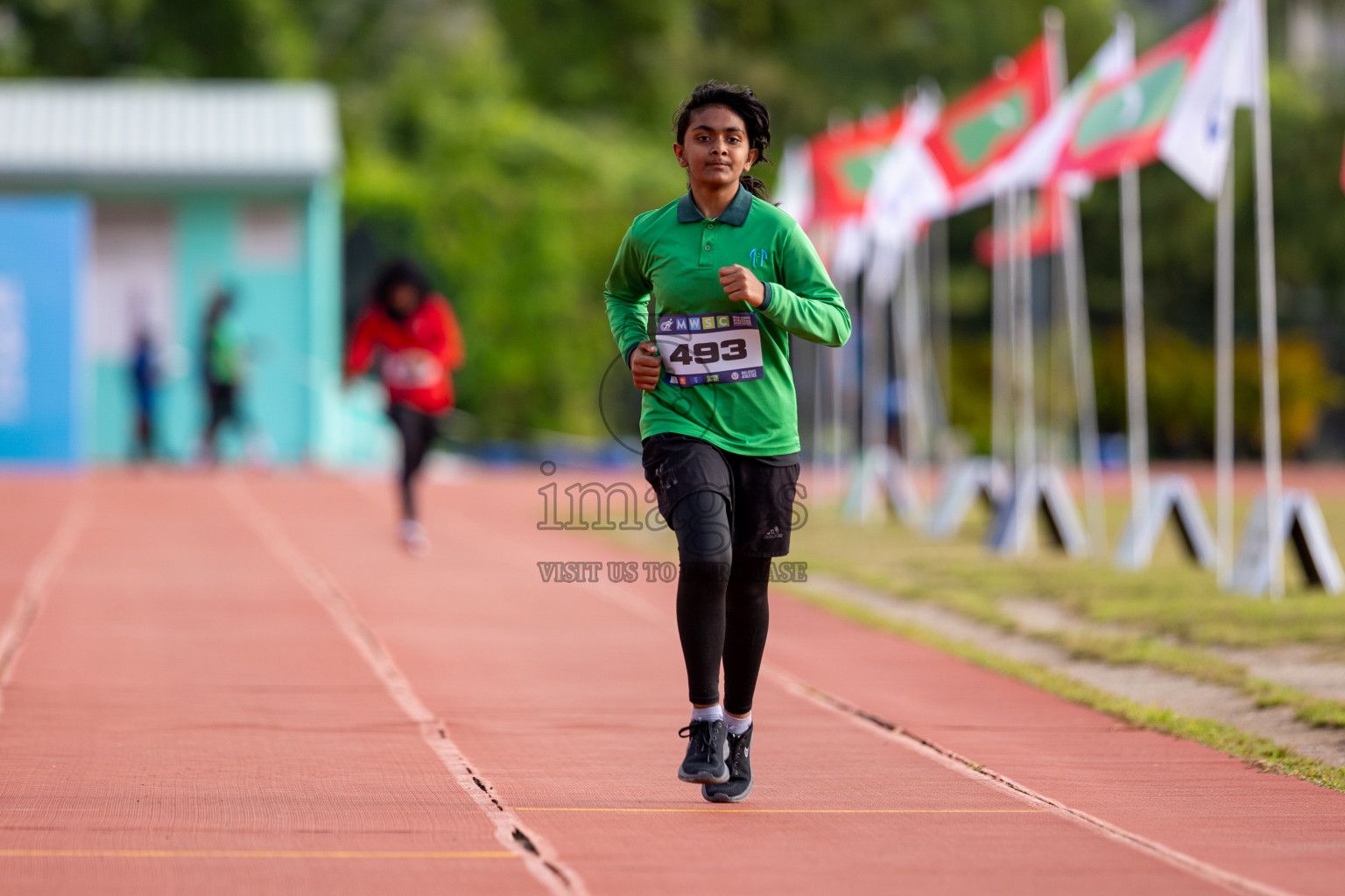 Day 3 of MWSC Interschool Athletics Championships 2024 held in Hulhumale Running Track, Hulhumale, Maldives on Monday, 11th November 2024. 
Photos by: Hassan Simah / Images.mv