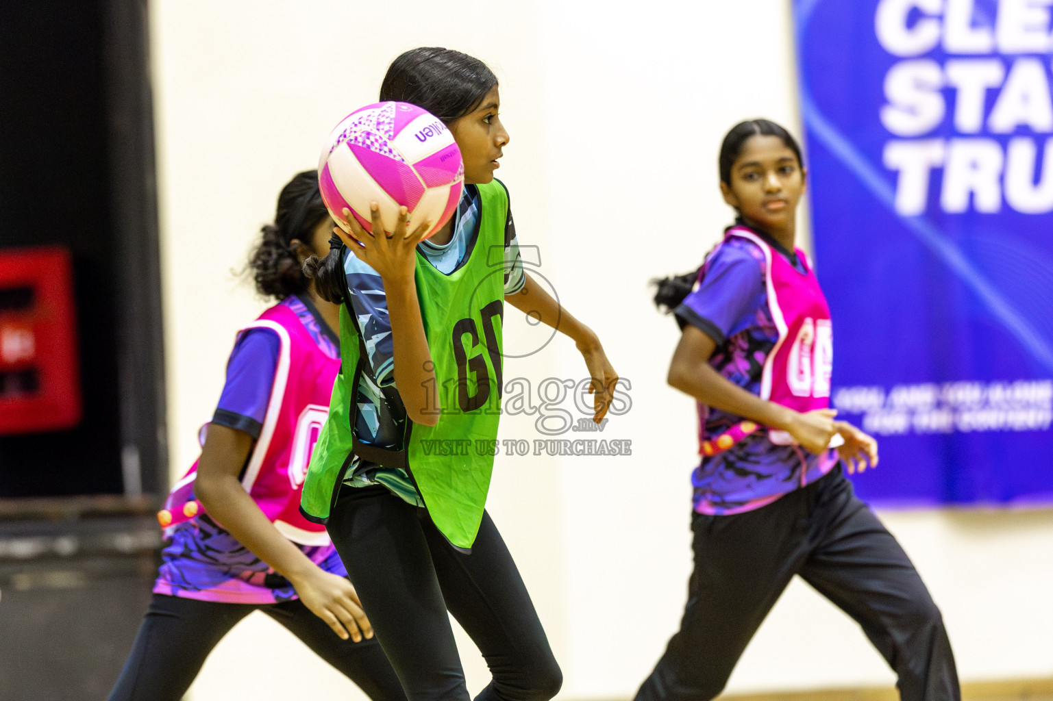 High Flyers vs N Sports Academy A  in Day 6 of 3rd Netball Junior Championship, held at Social Center on Friday 24th January 2025 . Photos: Shuu Abdul Sattar / images.mv