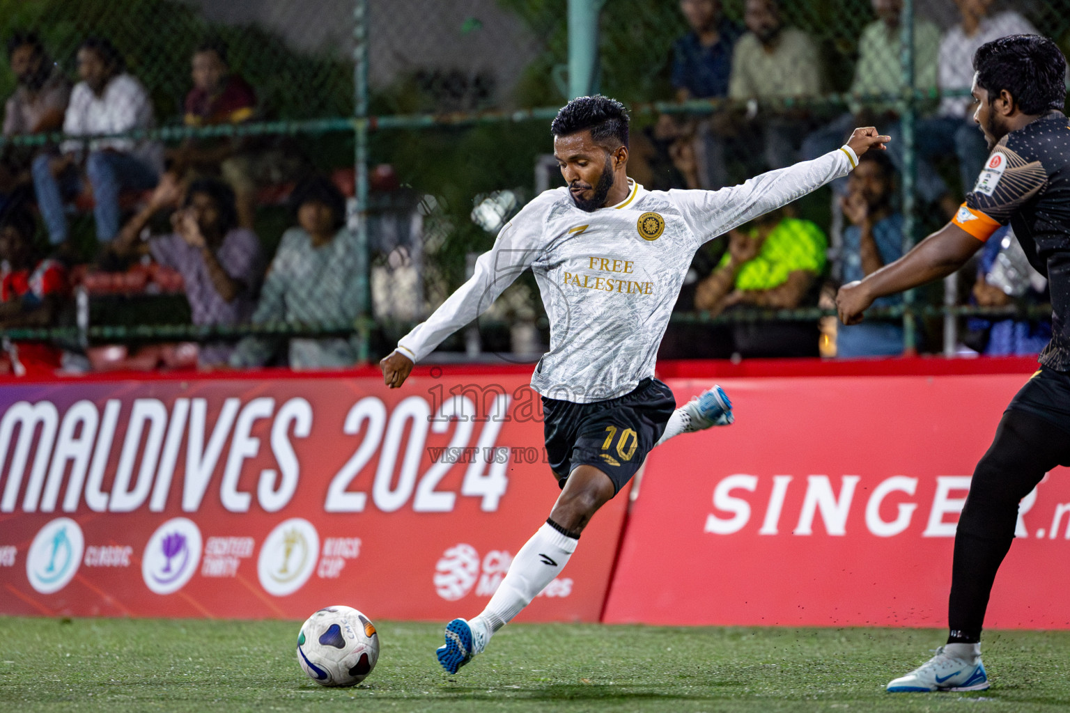 Prison Club vs Club AVSEC in Club Maldives Cup 2024 held in Rehendi Futsal Ground, Hulhumale', Maldives on Wednesday, 2nd October 2024. Photos: Nausham Waheed / images.mv