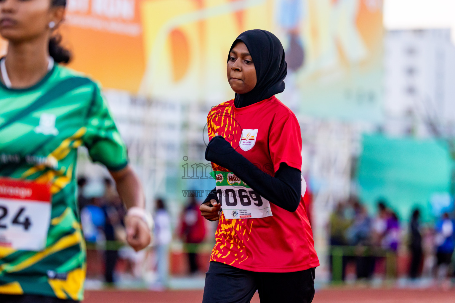 Day 4 of Inter-school Athletics Championship 2025 held in Ekuveni Synthetic Track, Male', Maldives on Thursday, 09th October 2025. Photos by: Nausham Waheed / Images.mv