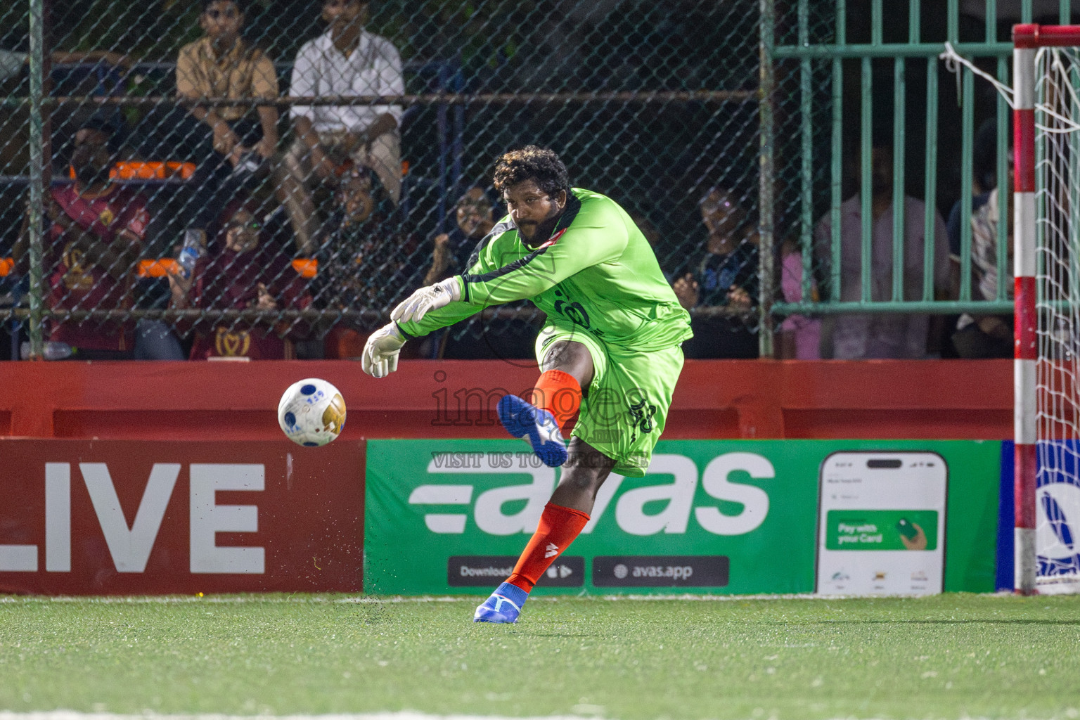 M. Veyvah vs M. Maduvvari in Day 12 of Golden Futsal Challenge 2025 was held on Thursday, 16th January 2025, in Hulhumale', Maldives Photos: Mohamed Mahfooz Moosa / images.mv
