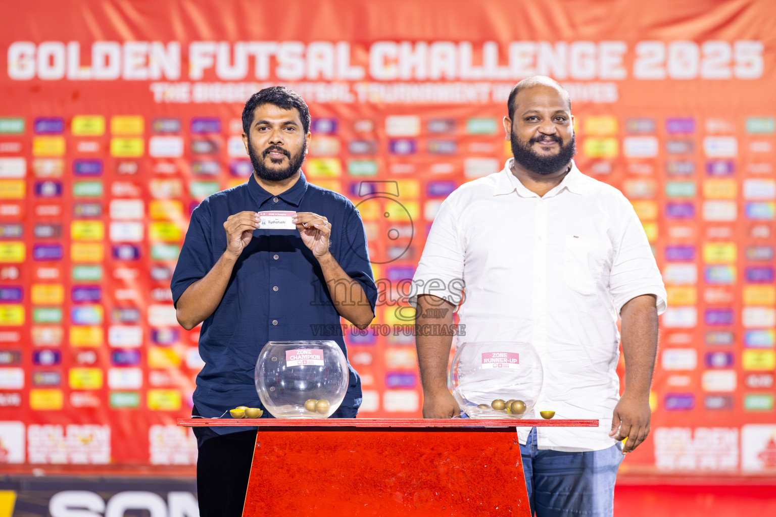 AA Mathiveri vs ADh Mahibadhoo in Zone 4 Final on Day 38 of Golden Futsal Challenge 2025 was held on Wednesday, 12th February 2025 in Hulhumale', Maldives. Photos: Ismail Thoriq / images.mv