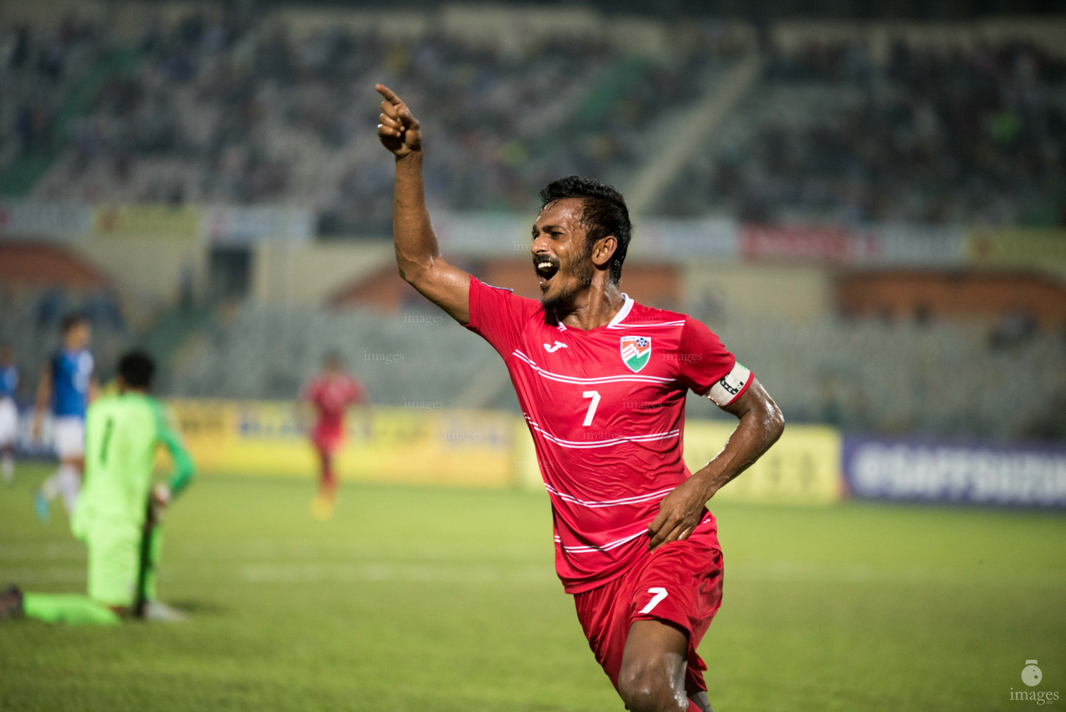 India vs Maldives in SAFF Suzuki Cup 2018 Finals in Dhaka, Bangladesh, Saturday, September 15, 2018. (Images.mv Photo/Ismail Thoriq)