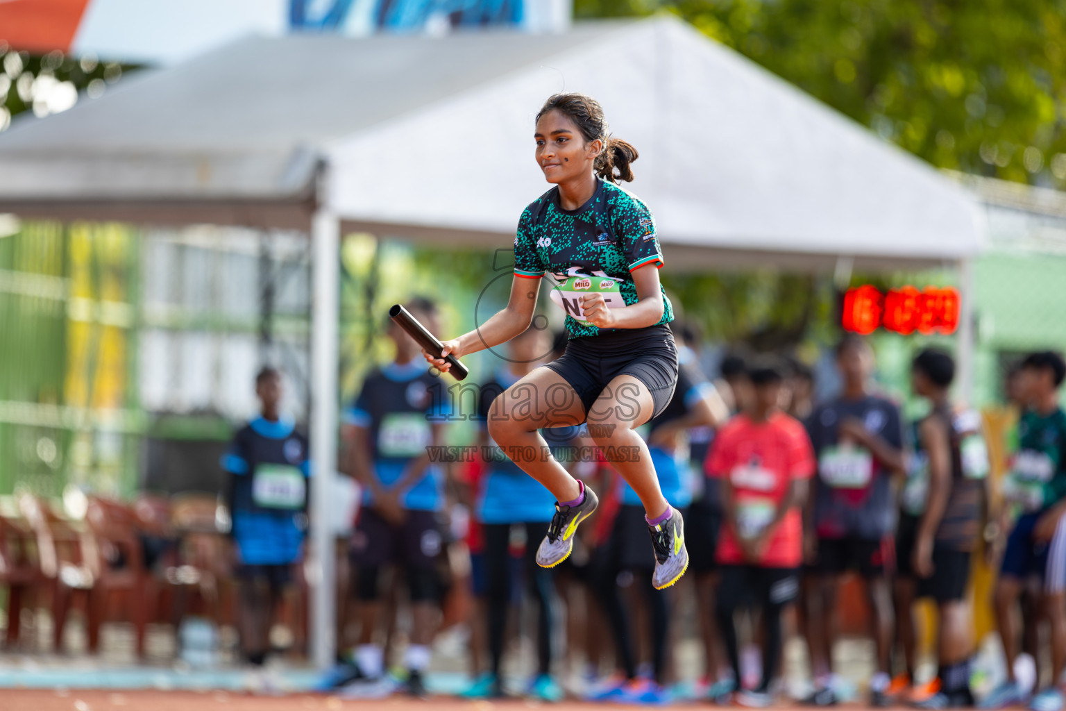 Day 2 of 12th Milo Association Championships was held in Ekuveni Track at Male', Maldives on Friday, 25th April 2025. Photos: Ismail Thoriq / images.mv