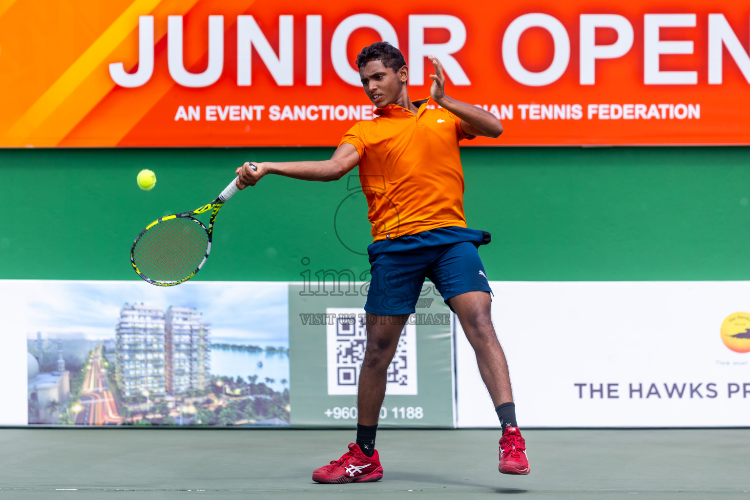 Day 8 of ATF Maldives Junior Open Tennis was held in Male' Tennis Court, Male', Maldives on Thursday, 19th December 2024. Photos: Nausham Waheed/ images.mv