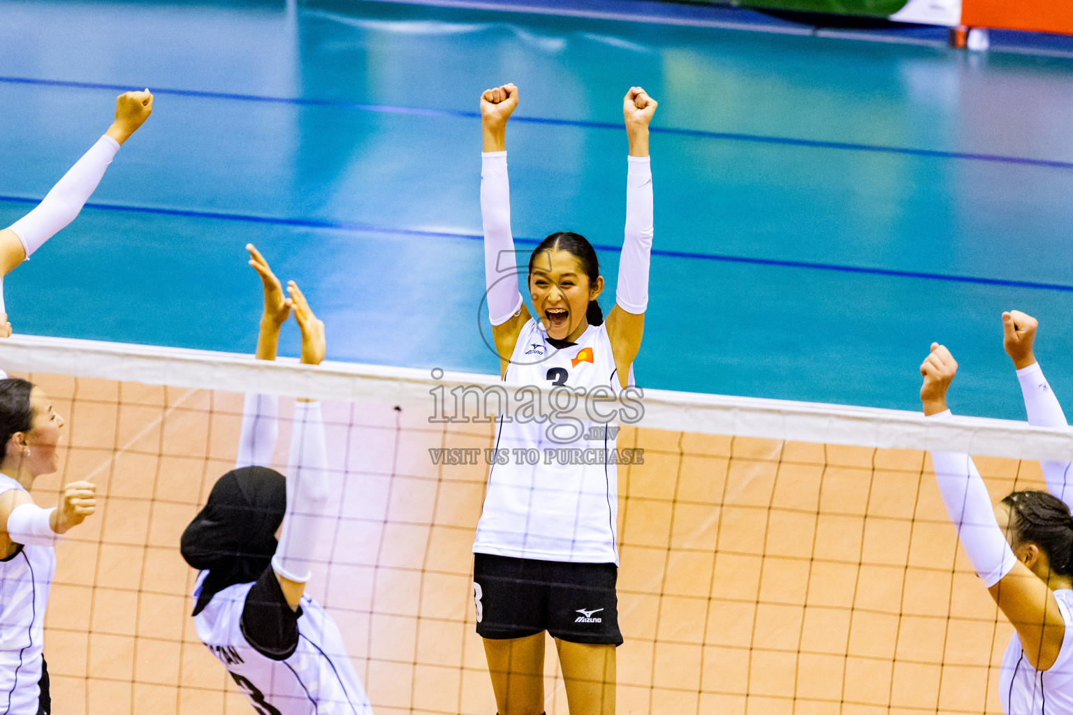 Kyrgyzstan vs Sri Lanka in Final of CAVA U20 Woman's Volleyball Championship 2024 was held in Social Center, Male', Maldives on 23rd July 2024. Photos: Nausham Waheed / images.mv