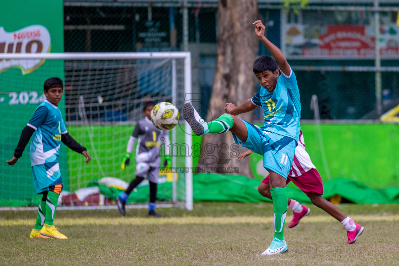 Day 1 of MILO Academy Championship 2024 - U12 was held at Henveiru Grounds in Male', Maldives on Thursday, 4th July 2024. Photos: Shuu Abdul Sattar / images.mv