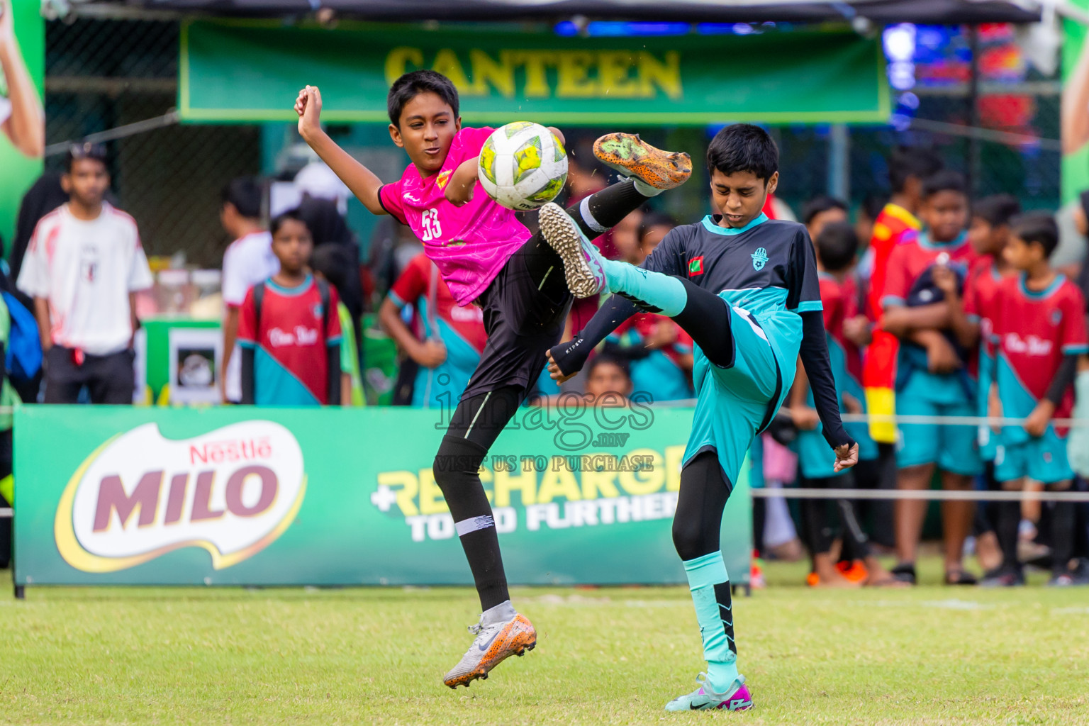 Day 1 of MILO Academy Championship 2025 (U-12) was held at Henveiru Stadium in Male', Maldives on Thursday, 1st May 2025. Photos: Nausham Waheed / images.mv