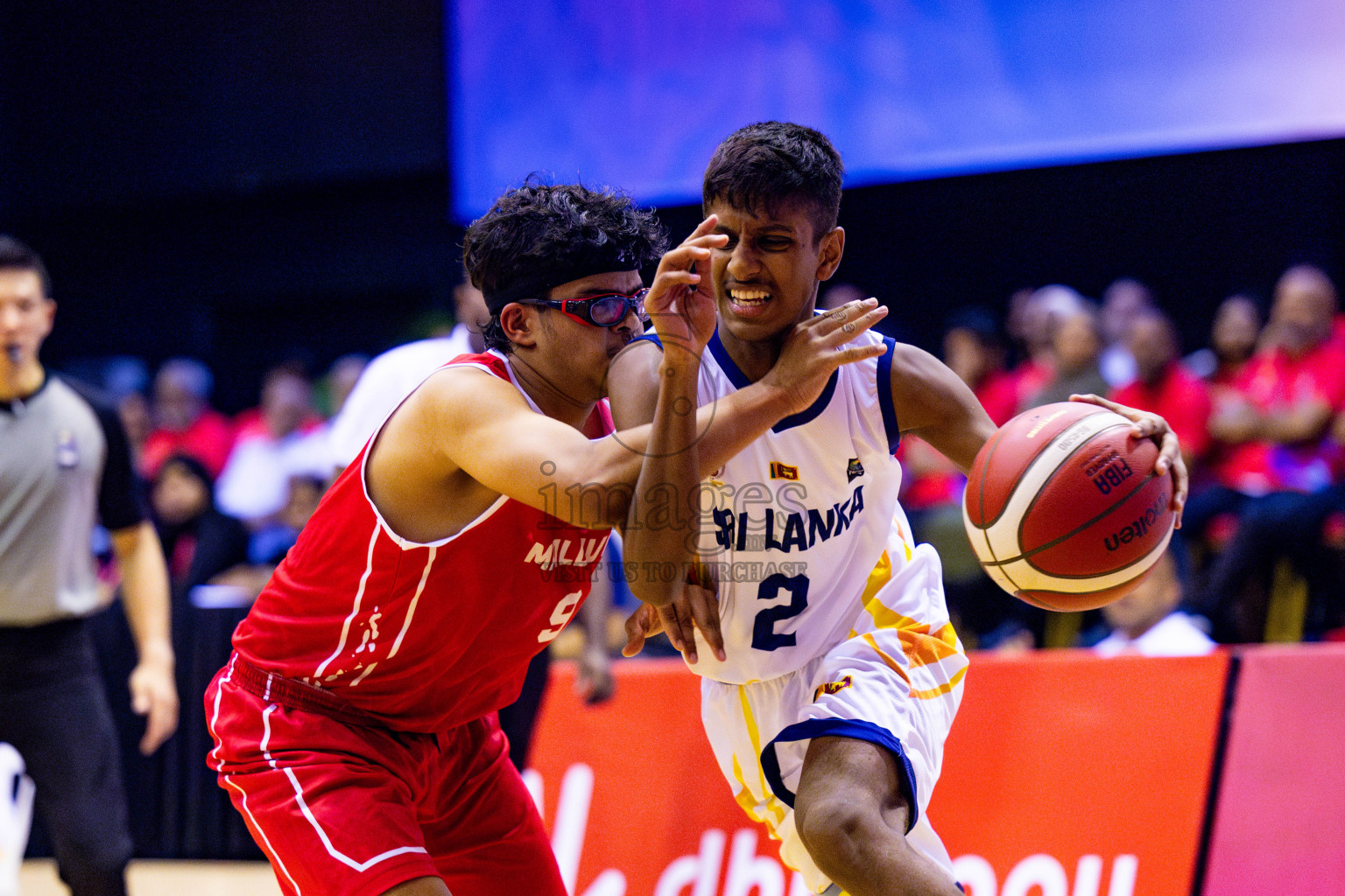 Maldives vs SriLanka in Day 1 of Under 16 Asian Cup SABA Qualifiers 2025 was held in Social Center, Male', Maldives on 12th June 2025. Photos: Nausham Waheed / images.mv