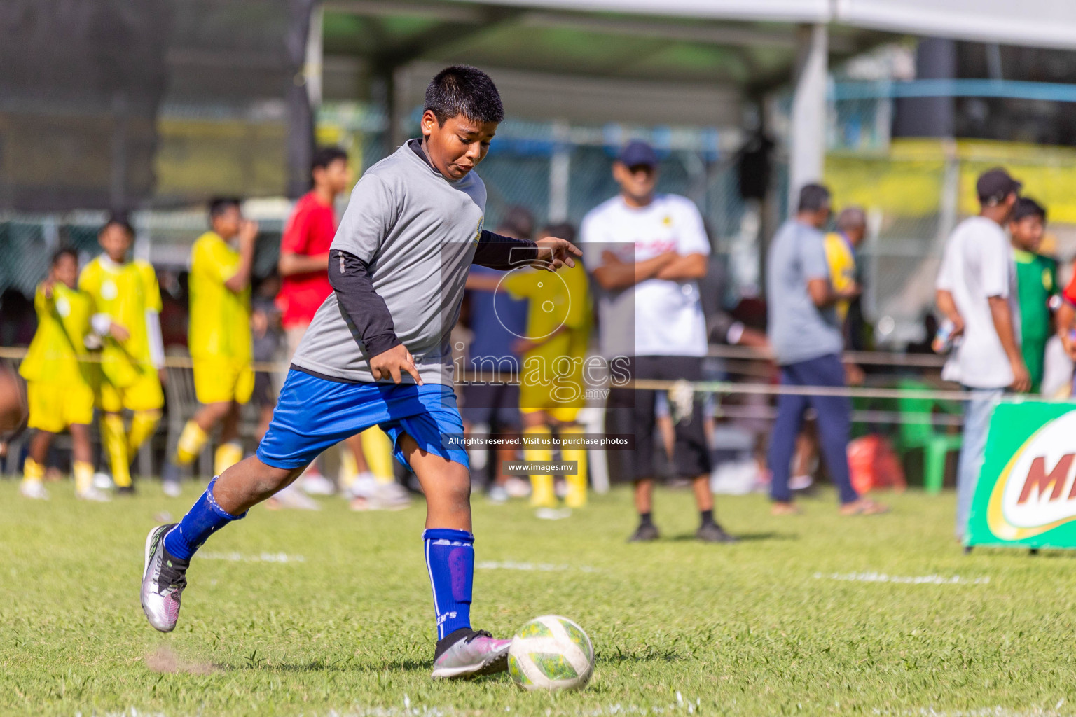 Day 1 of MILO Academy Championship 2023 (U12) was held in Henveiru Football Grounds, Male', Maldives, on Friday, 18th August 2023. 
Photos: Ismail Thoriq / images.mv