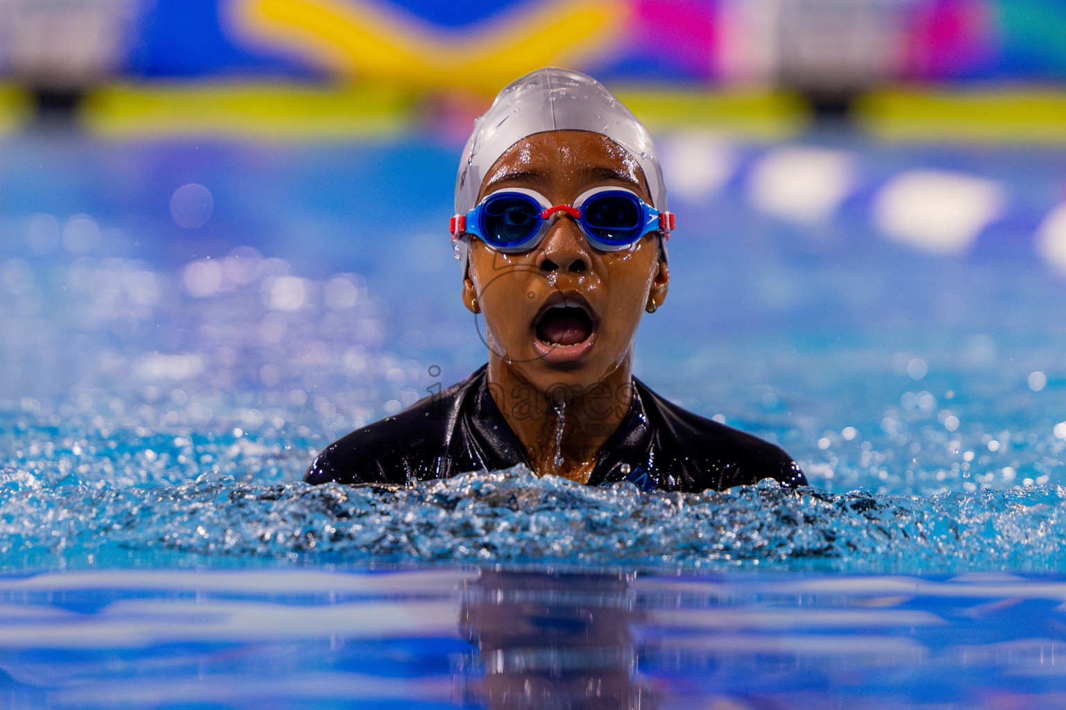 Day 1 of BML 5th National Swimming Kids Festival 2024 held in Hulhumale', Maldives on Monday, 18th November 2024. Photos: Nausham Waheed / images.mv