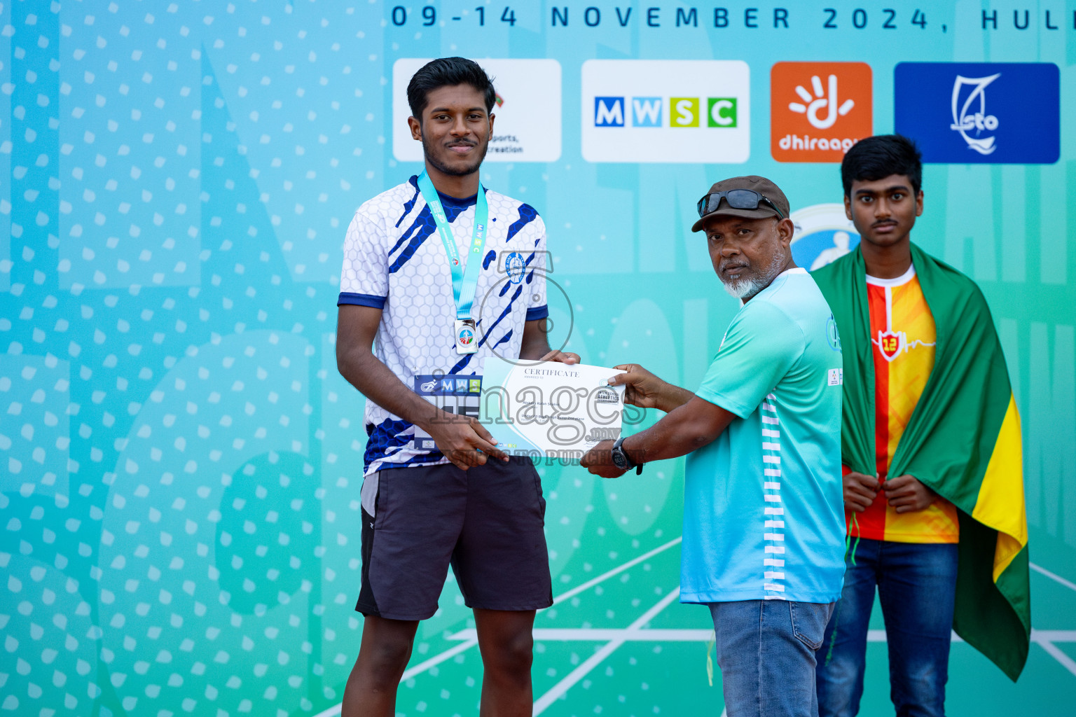 Day 2 of MWSC Interschool Athletics Championships 2024 held in Hulhumale Running Track, Hulhumale, Maldives on Sunday, 10th November 2024. 
Photos by: Hassan Simah / Images.mv