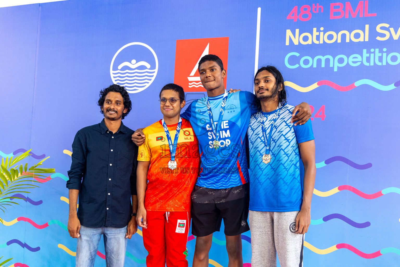 Day 7 of National Swimming Competition 2024 held in Hulhumale', Maldives on Thursday, 19th December 2024.
Photos: Ismail Thoriq / images.mv