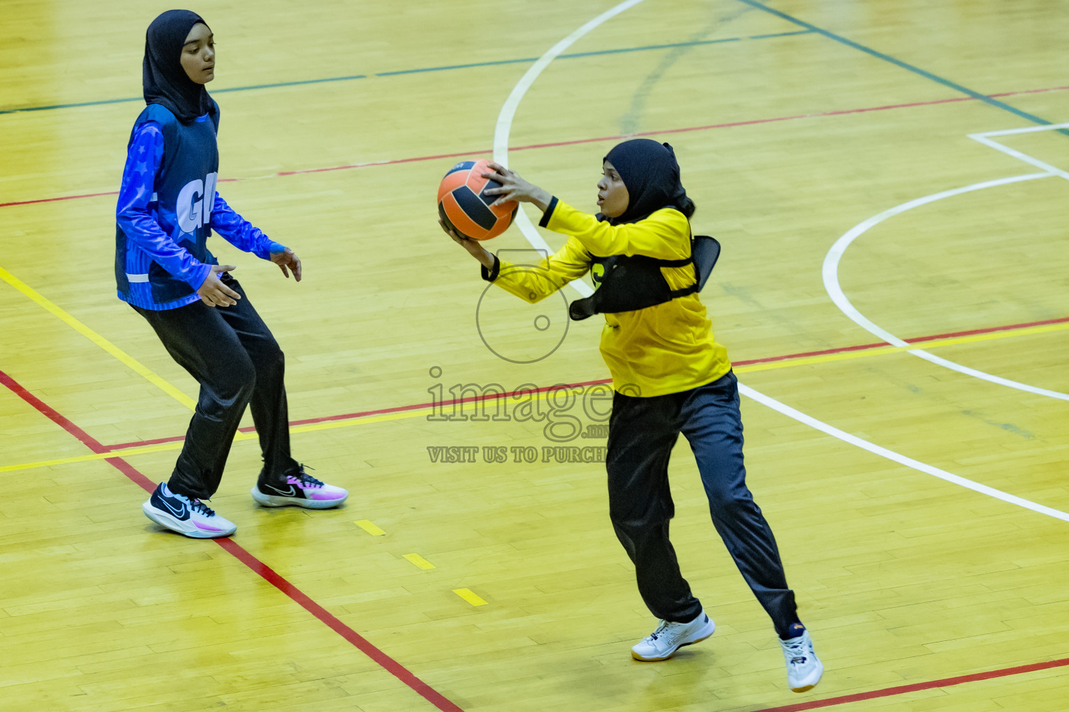 Day 12 of 25th Inter-School Netball Tournament was held in Social Center at Male', Maldives on Thursday, 22nd August 2024.