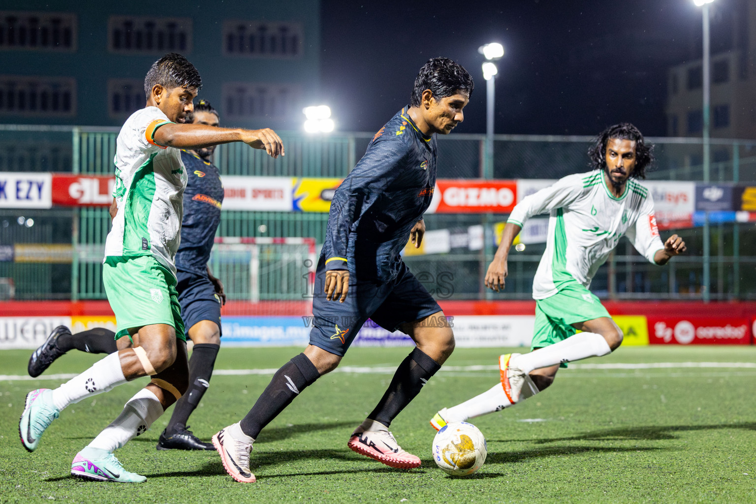 B Thulhaadhoo vs B Fehendhoo in Day 18 of Golden Futsal Challenge 2025 was held on Wednesday, 22nd January 2025, in Hulhumale', Maldives. Photos: Nausham Waheed / images.mv