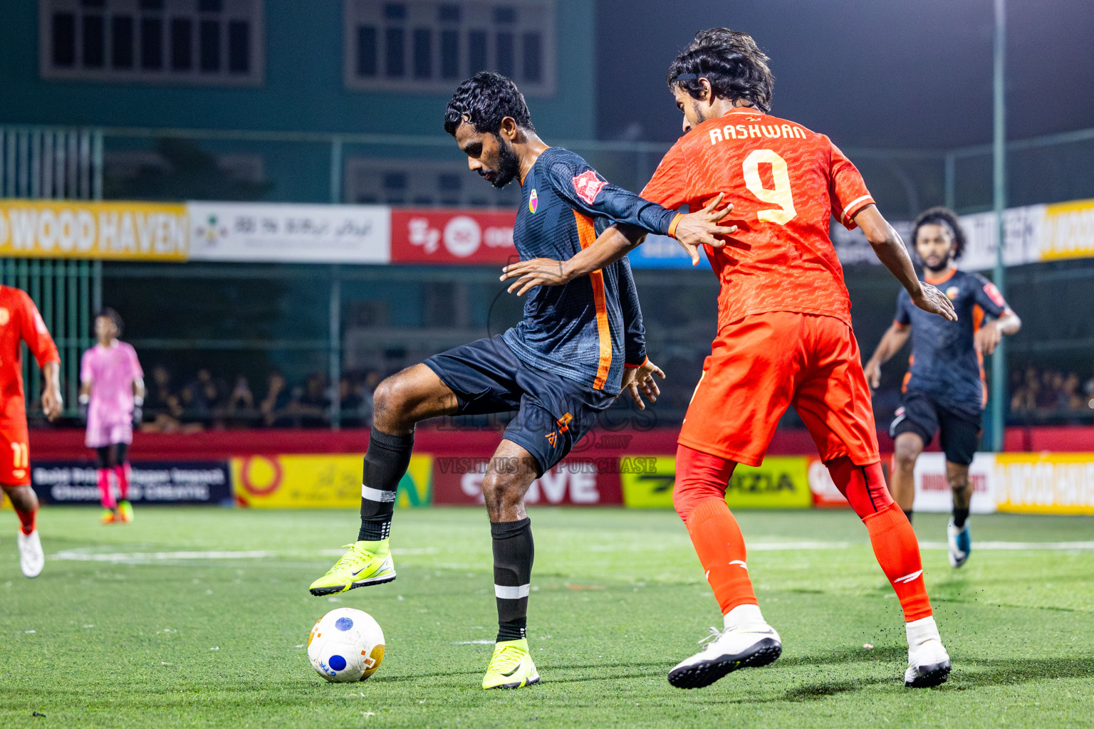 GA Dhevvadhoo vs GA Maamendhoo in Day 14 of Golden Futsal Challenge 2025 was held on Saturday, 18th January 2025, in Hulhumale', Maldives. Photos: Nausham Waheed / images.mv