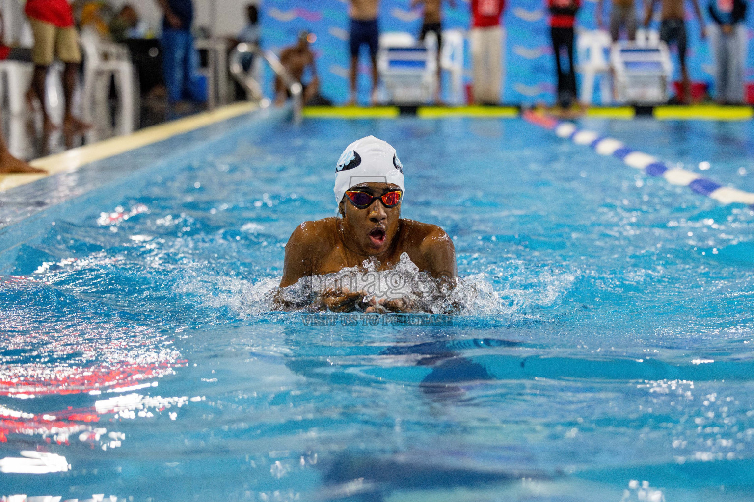 Day 4 of National Swimming Competition 2024 held in Hulhumale', Maldives on Monday, 16th December 2024. 
Photos: Hassan Simah / images.mv