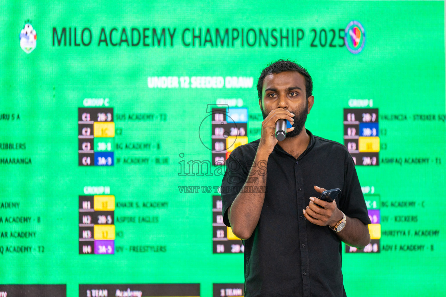 Draw Ceremony of MILO Academy Championship 2025 (U-12) was held at Manhattan Business Hotel in Male', Maldives on Monday, 28th April 2025. 
Photos: Ismail Thoriq / images.mv