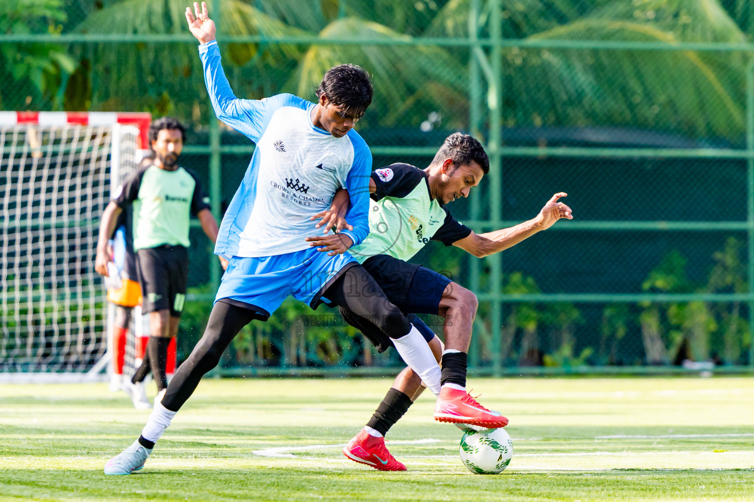 Barcelo vs Vilamendhoo in Day 3 of Resort League 2025 (Ari Zone) was held on Sunday, 22nd June 2025 in Conrad Maldives Rangali Island, Alif Dhaalu Atoll, Maldives. Photos: Nausham Waheed / images.mv