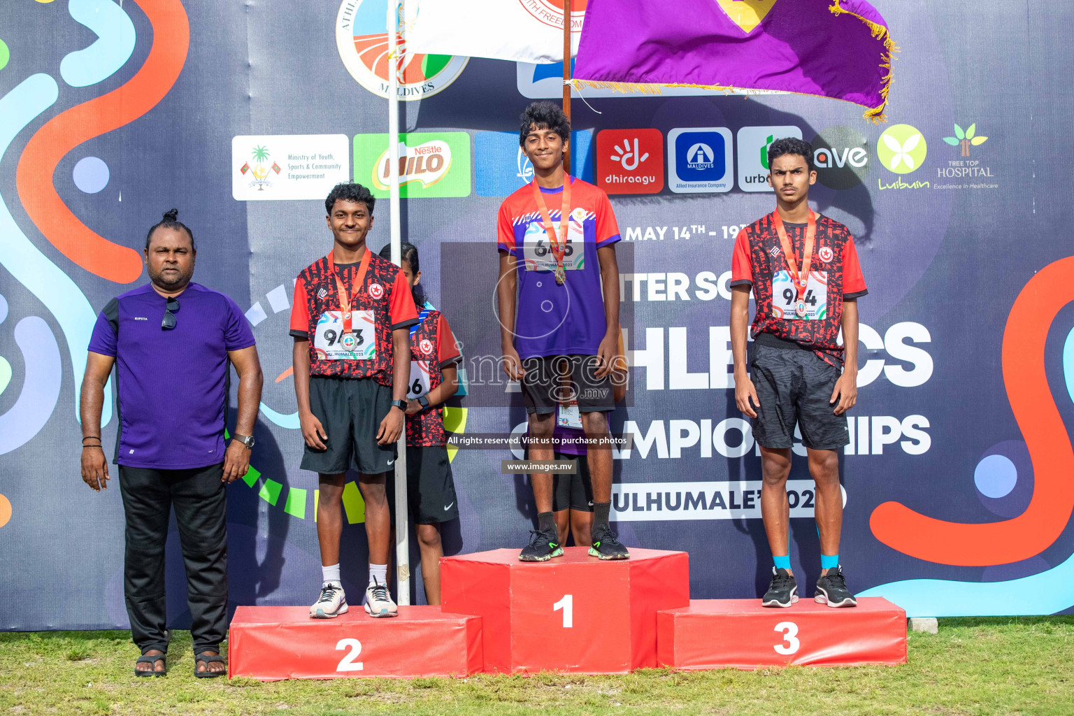 Day three of Inter School Athletics Championship 2023 was held at Hulhumale' Running Track at Hulhumale', Maldives on Tuesday, 16th May 2023. Photos: Nausham Waheed / images.mv