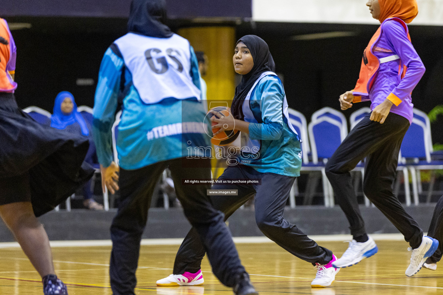 Day6 of 24th Interschool Netball Tournament 2023 was held in Social Center, Male', Maldives on 1st November 2023. Photos: Nausham Waheed / images.mv