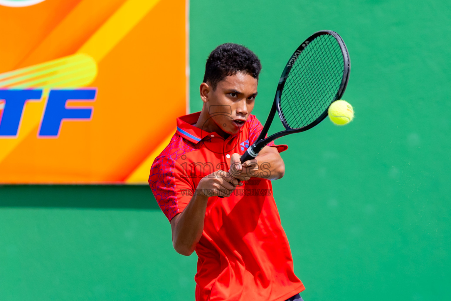 Day 9 of ATF Maldives Junior Open Tennis was held in Male' Tennis Court, Male', Maldives on Friday, 20th December 2024. Photos: Nausham Waheed/ images.mv