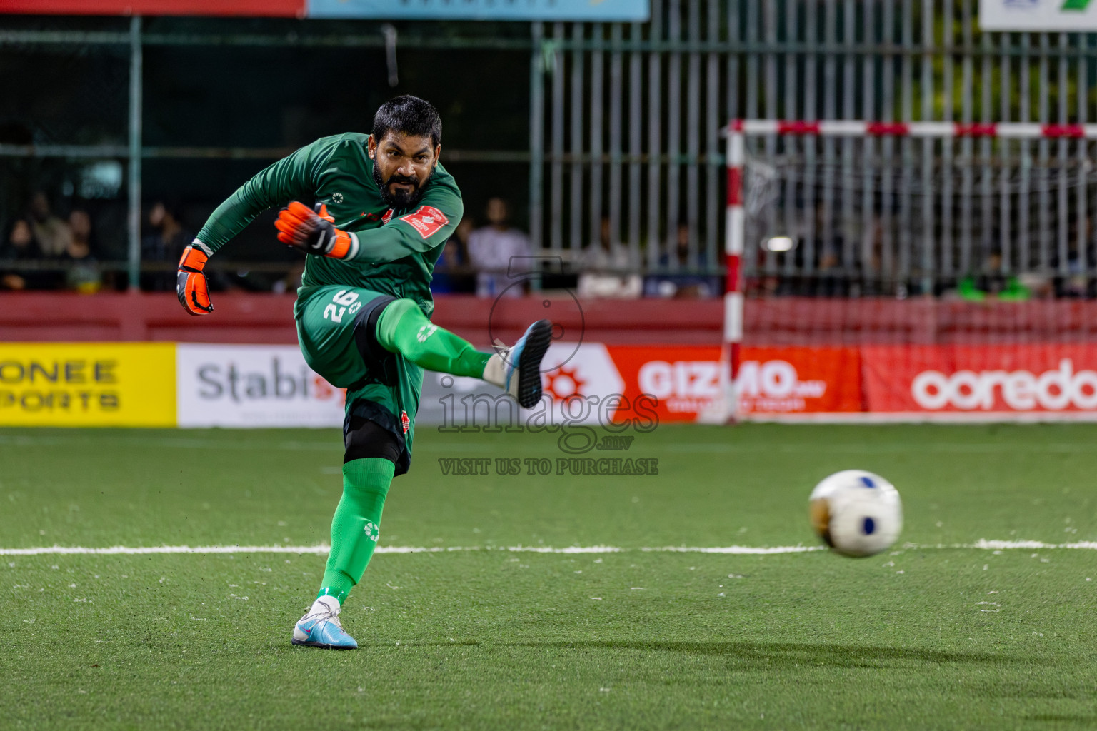 M. Naalaafushi vs Dh. Kudahuvadhoo on Day 36 of Golden Futsal Challenge 2024 was held on Wednesday, 21st February 2024, in Hulhumale', Maldives 
Photos: Hassan Simah/ images.mv