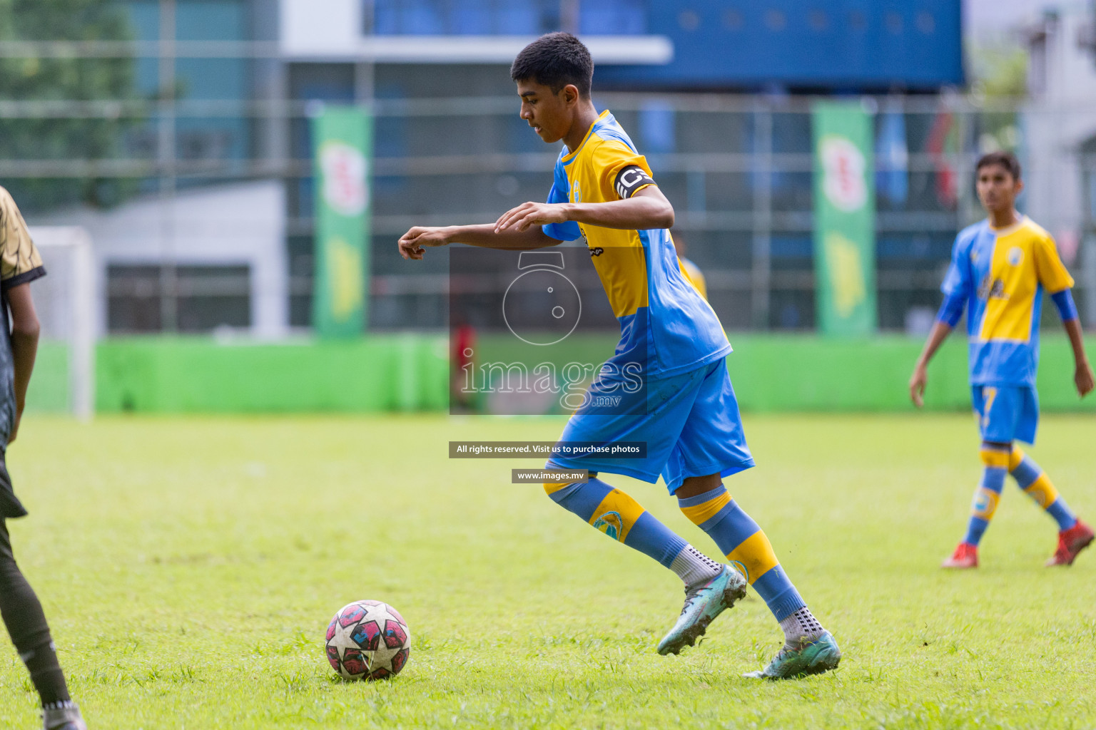 Day 1 of MILO Academy Championship 2023 (u14) was held in Henveyru Stadium Male', Maldives on 3rd November 2023. Photos: Nausham Waheed / images.mv