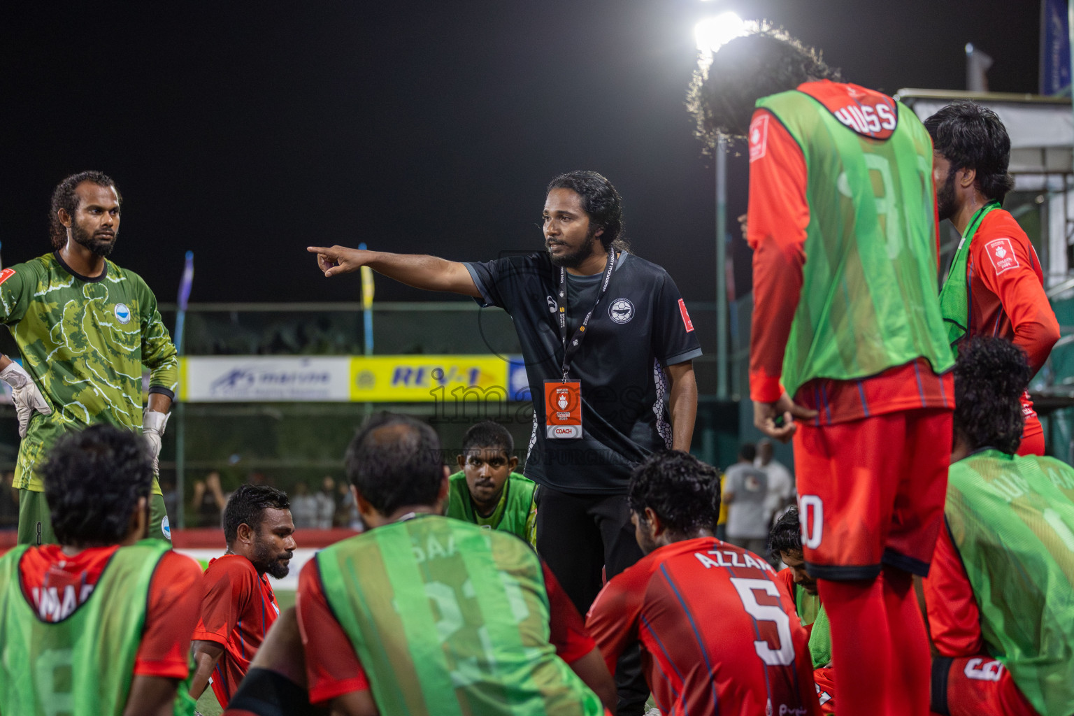 N Velidhoo vs N Maafaru in Day 18 of Golden Futsal Challenge 2024 was held on Thursday, 1st February 2024, in Hulhumale', Maldives Photos: Mohamed Mahfooz Moosa, / images.mv