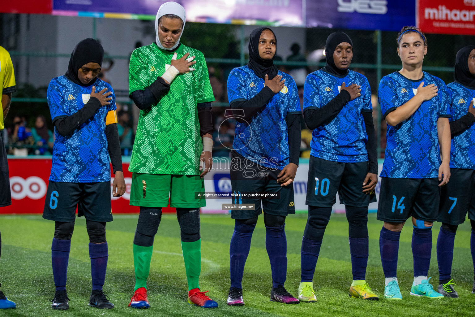 MPL vs Police Club in the Semi Finals of 18/30 Women's Futsal Fiesta 2021 held in Hulhumale, Maldives on 14th December 2021. Photos: Ismail Thoriq / images.mv