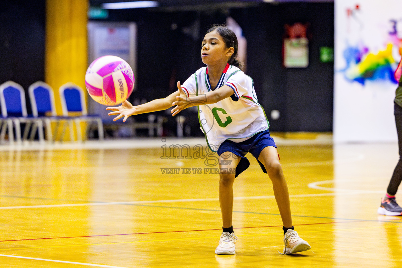 Fiontti Sports Club vs Net Queens in Day 2 of 3rd Junior Championship - Netball association of Maldives, held at Social Center on Monday 20th January 2025 . Photos by Nausham Waheed