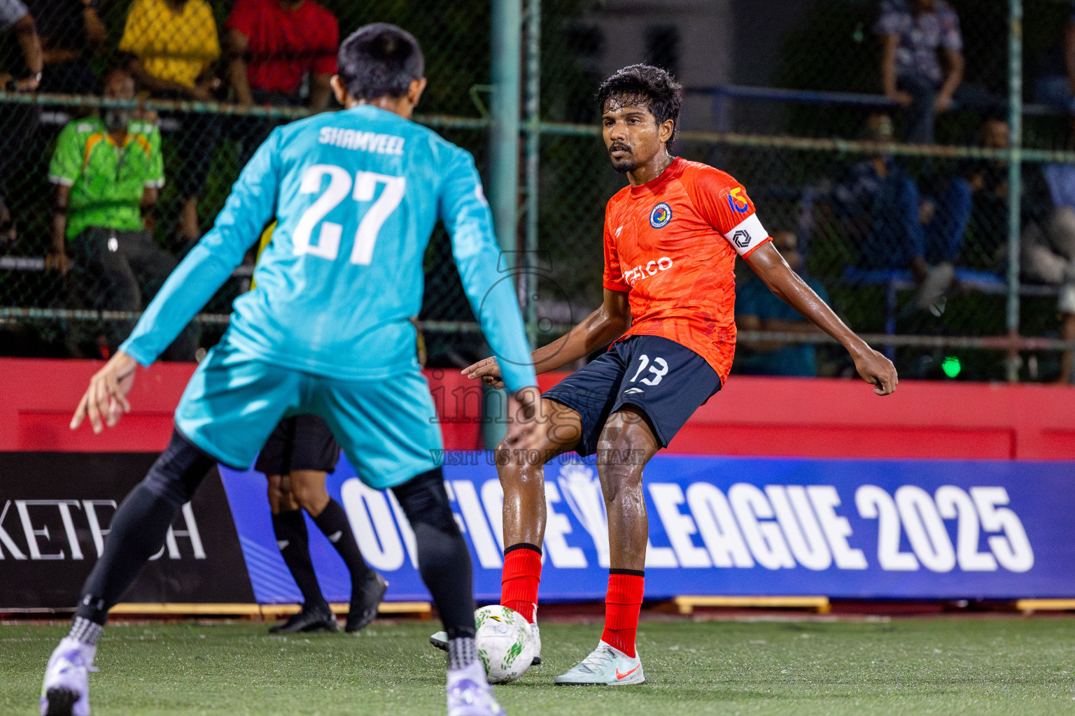 STELCO RC vs Club Hajj in Day 14 of Office League 2025 was held on Tuesday, 29th April 2025 in Hulhumale', Maldives. Photos: Nausham Waheed / images.mv