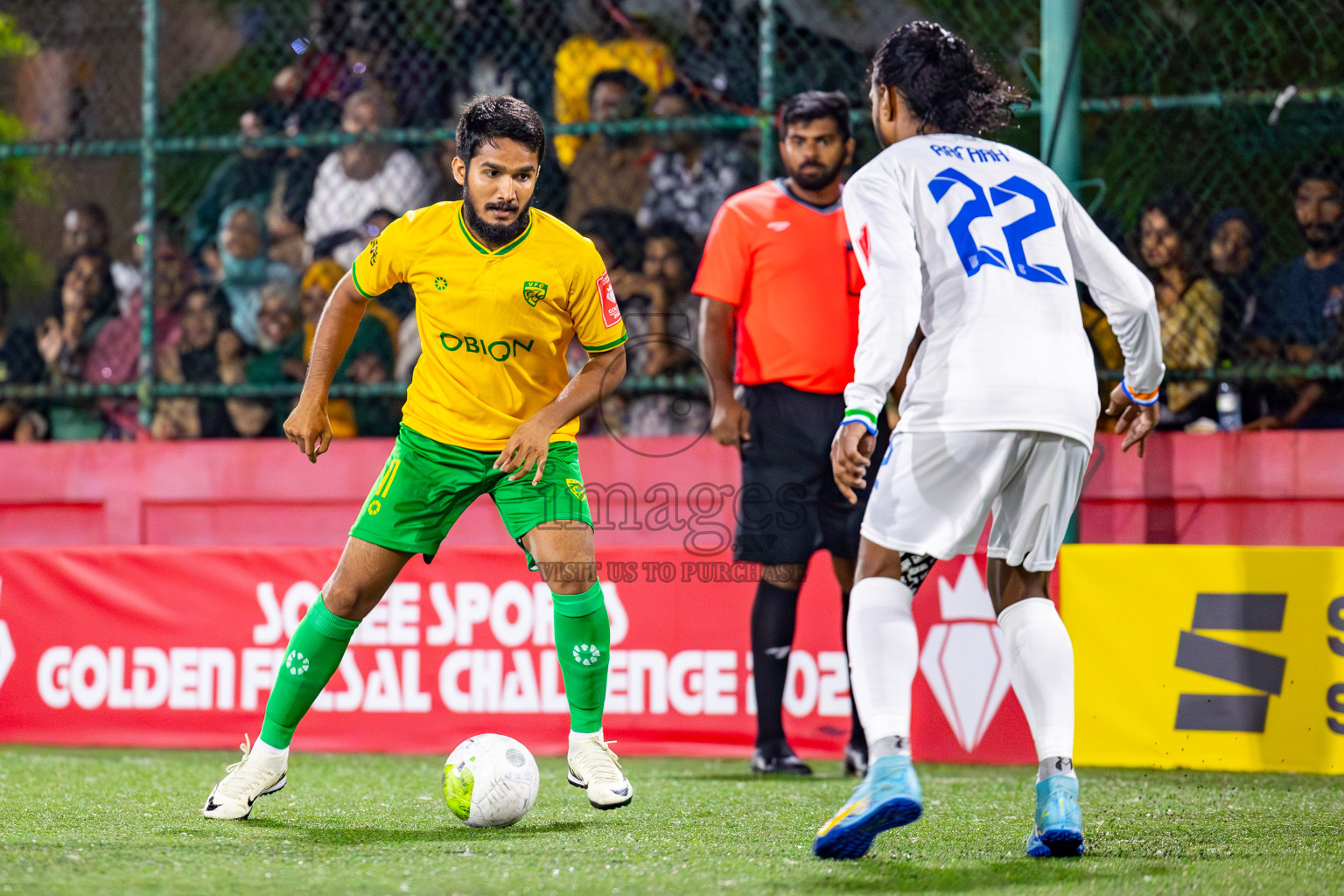 S Hithadhoo vs GDh Vaadhoo on Day 37 of Golden Futsal Challenge 2024 was held on Thursday, 22nd February 2024, in Hulhumale', Maldives
Photos: Mohamed Mahfooz Moosa/ images.mv