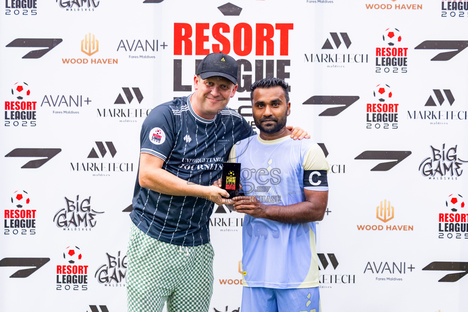 Amilla vs Anantara in Day 2 of Resort League 2025 (Baa Zone) was held on Thursday, 10th July 2025 in Avani+ Fares Maldives Resort, Baa Atoll, Maldives. Photos: Nausham Waheed / images.mv