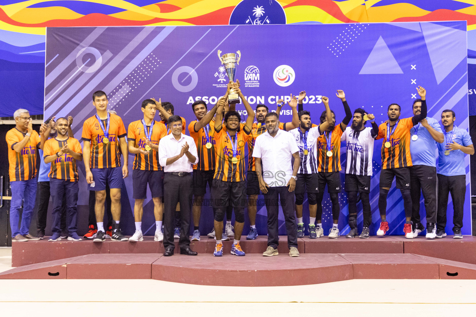 Final of Men's Division of Volleyball Association Cup 2023 held in Male', Maldives on Tuesday, 26th December 2023 at Social Center Indoor Hall Photos By: Nausham Waheed /images.mv