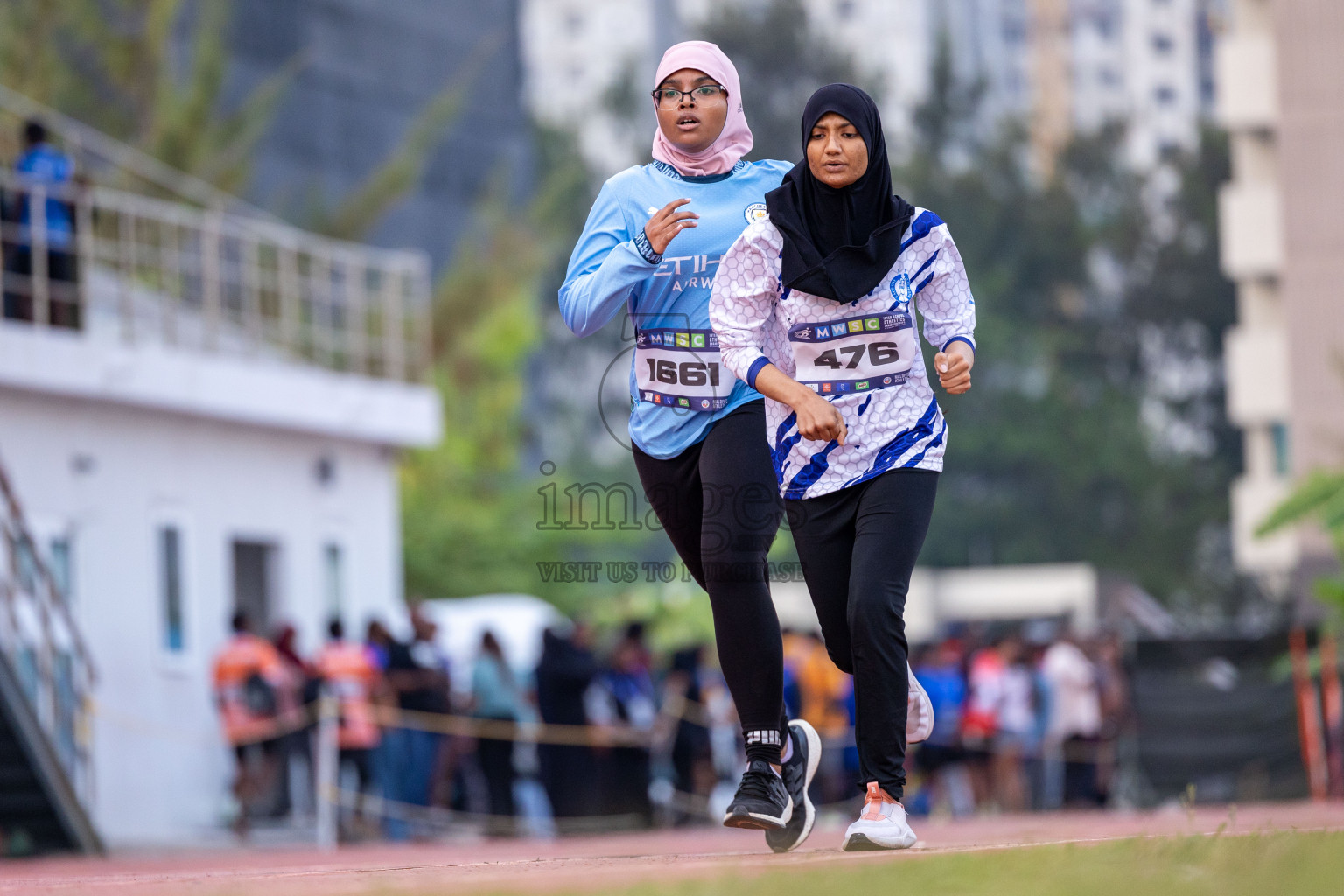 Day 5 of MWSC Interschool Athletics Championships 2024 held in Hulhumale Running Track, Hulhumale, Maldives on Wednesday, 13th November 2024. Photos by: Ismail Thoriq / Images.mv