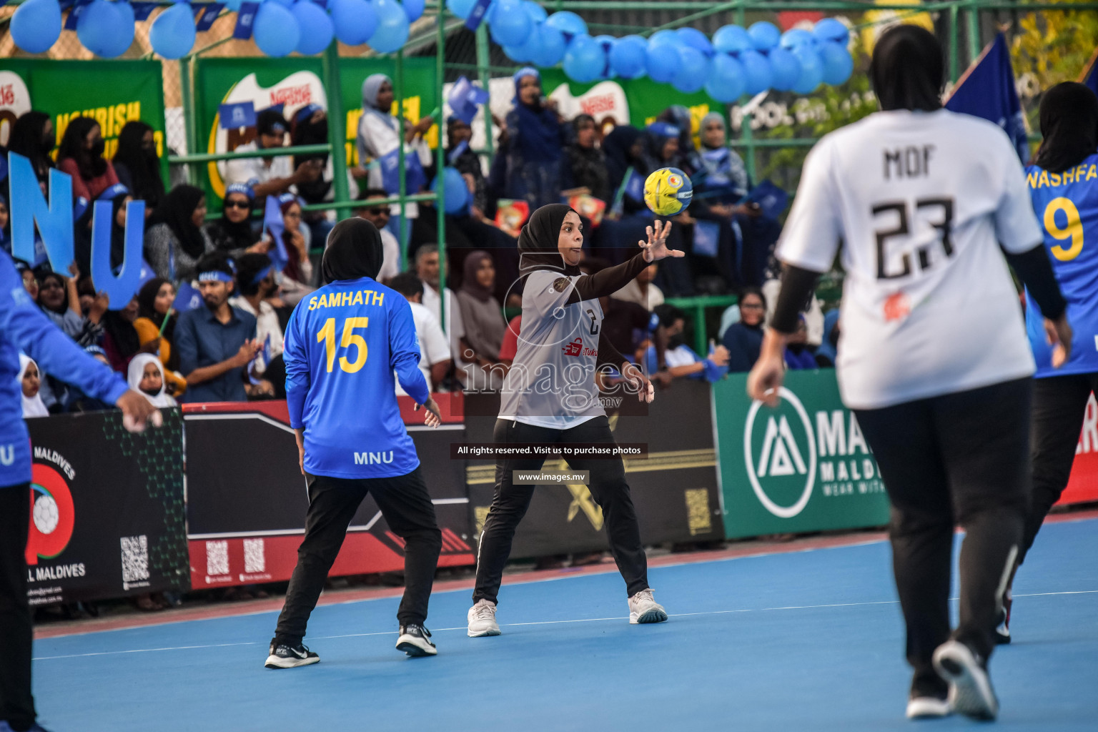 Day 3 of Milo 6th Inter Office Handball Tournament 2022 - Photos by Nausham Waheed