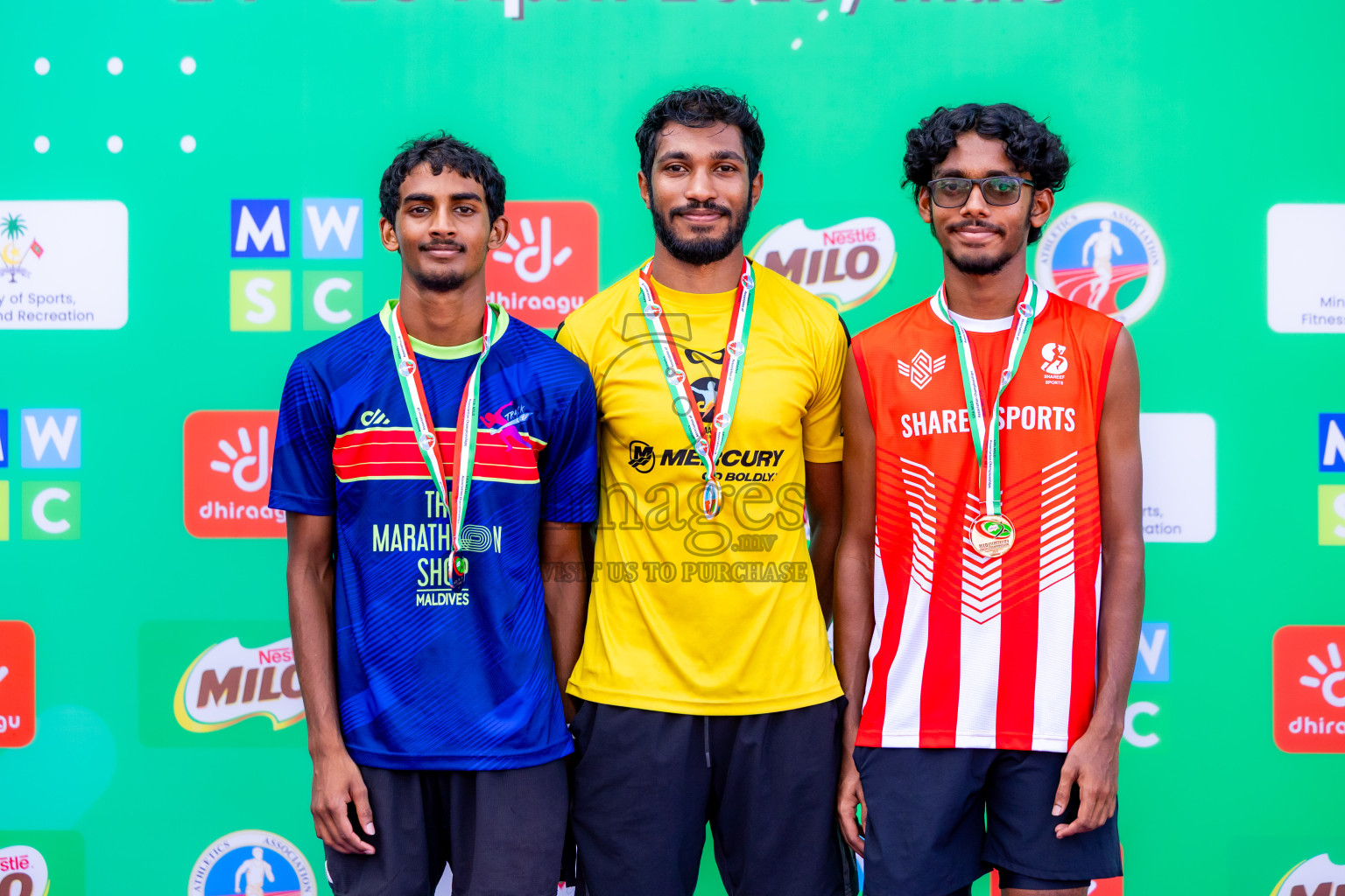 Day 2 of 12th Milo Association Championships was held in Ekuveni Track at Male', Maldives on Friday, 25th April 2025. Photos: Nausham Waheed / images.mv