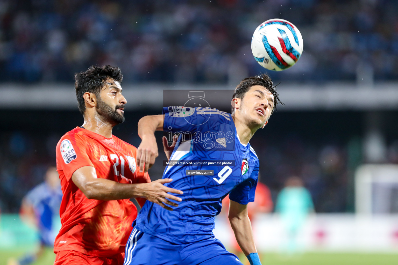 Kuwait vs India in the Final of SAFF Championship 2023 held in Sree Kanteerava Stadium, Bengaluru, India, on Tuesday, 4th July 2023. Photos: Nausham Waheed, Hassan Simah / images.mv