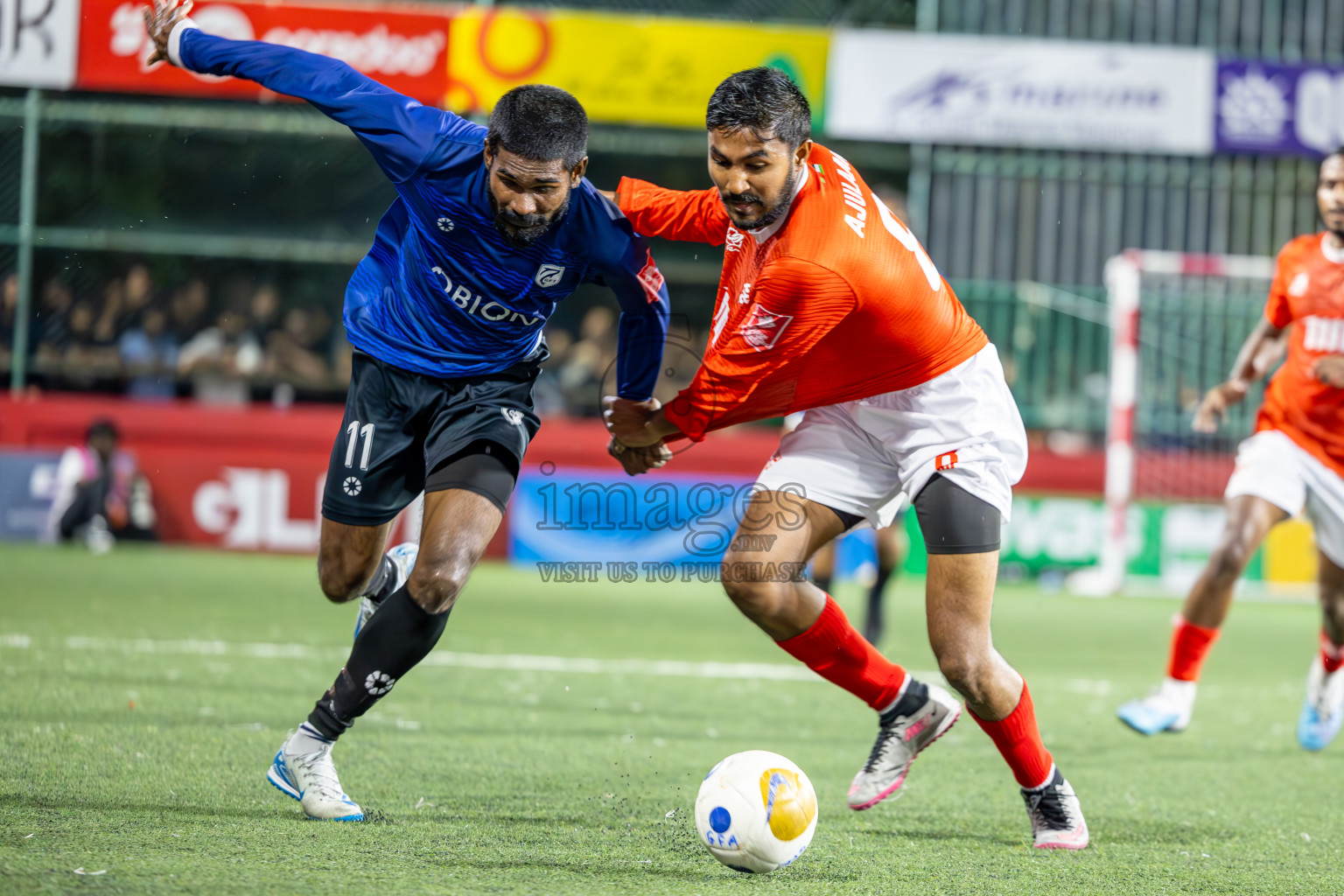 K Gaafaru vs K Kaashidhoo in Kaafu Atoll Semi Final in Day 24 of Golden Futsal Challenge 2025 was held on Tuesday , 28th January 2025, in Hulhumale', Maldives. Photos: Ismail Thoriq / images.mv