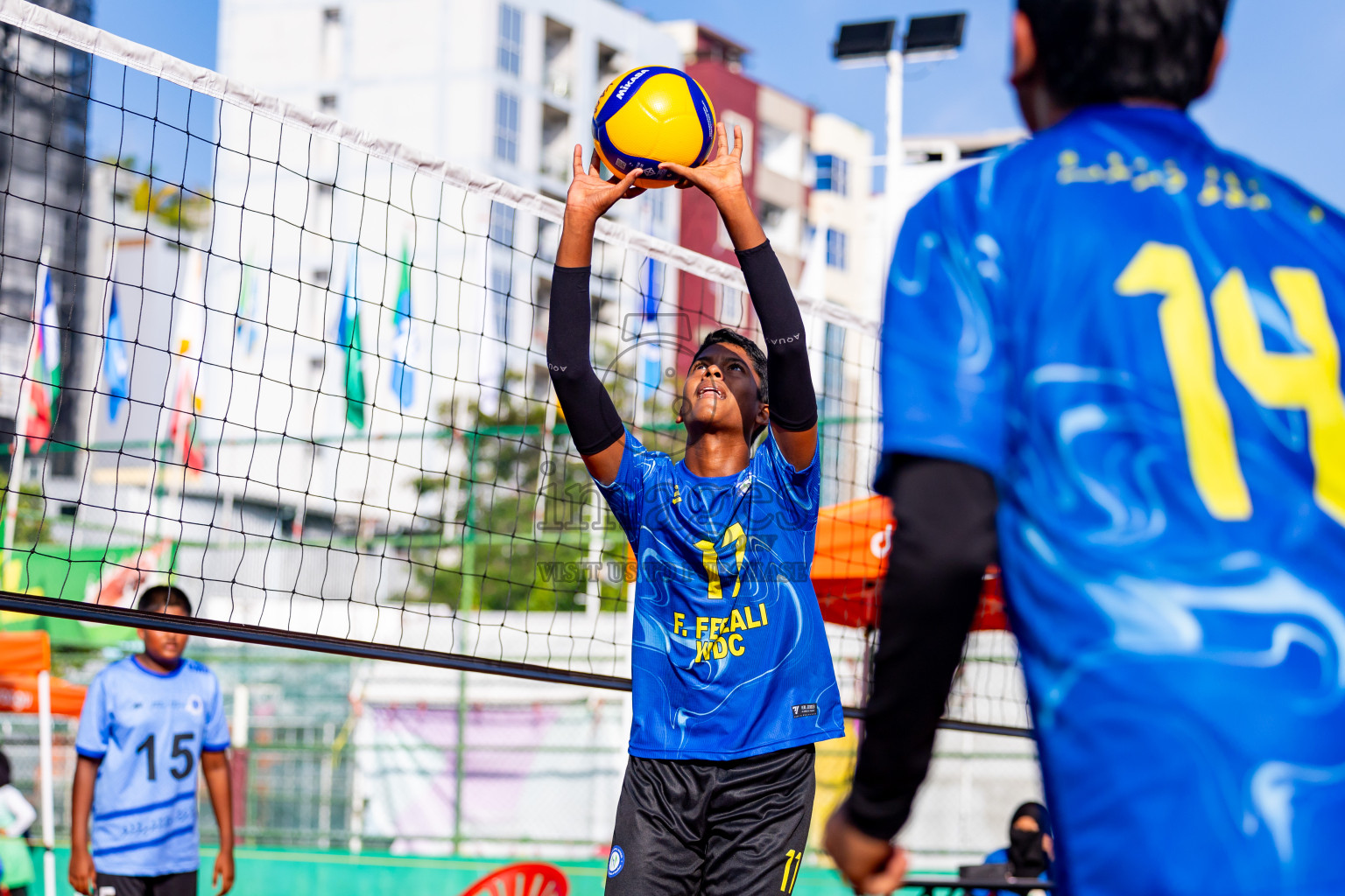 Day 13 of Interschool Volleyball Tournament 2024 was held in Ekuveni Volleyball Court at Male', Maldives on Thursday, 5th December 2024. Photos: Nausham Waheed / images.mv