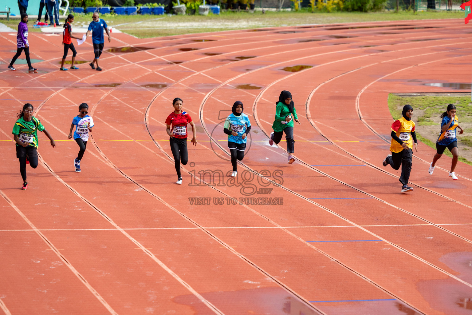 Day 1 of MWSC Interschool Athletics Championships 2024 held in Hulhumale Running Track, Hulhumale, Maldives on Saturday, 9th November 2024. 
Photos by: Ismail Thoriq, Hassan Simah / Images.mv