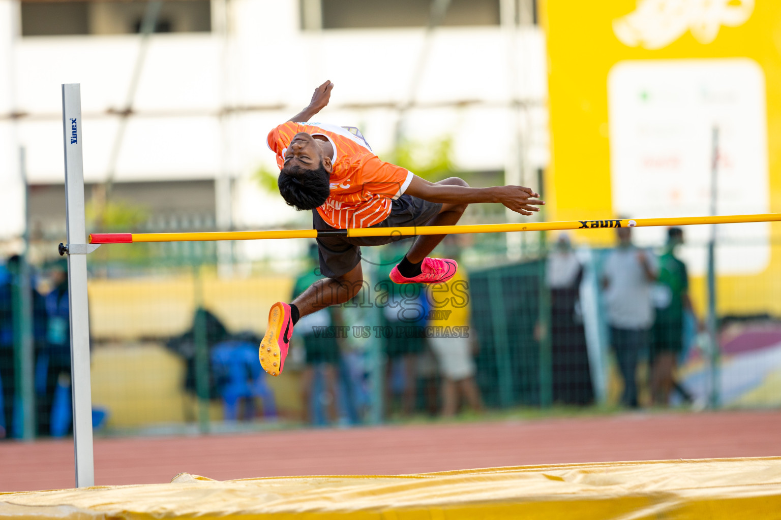 Day 1 of MWSC Interschool Athletics Championships 2024 held in Hulhumale Running Track, Hulhumale, Maldives on Saturday, 9th November 2024. Photos by: Ismail Thoriq / Images.mv