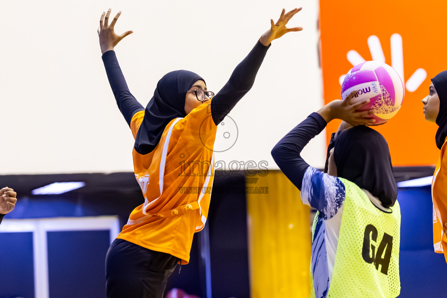 SC Skylark vs Youth United SC in Day 5 of 24th Milo Netball Association Championship held in Social Center at Male', Maldives on Friday, 5th September 2025. Photos: Nausham Waheed / images.mv